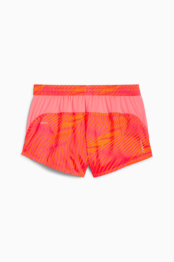 Favourite Velocity 3" Printed Woven Running Shorts Women, Sunset Glow-Sun Stream, extralarge